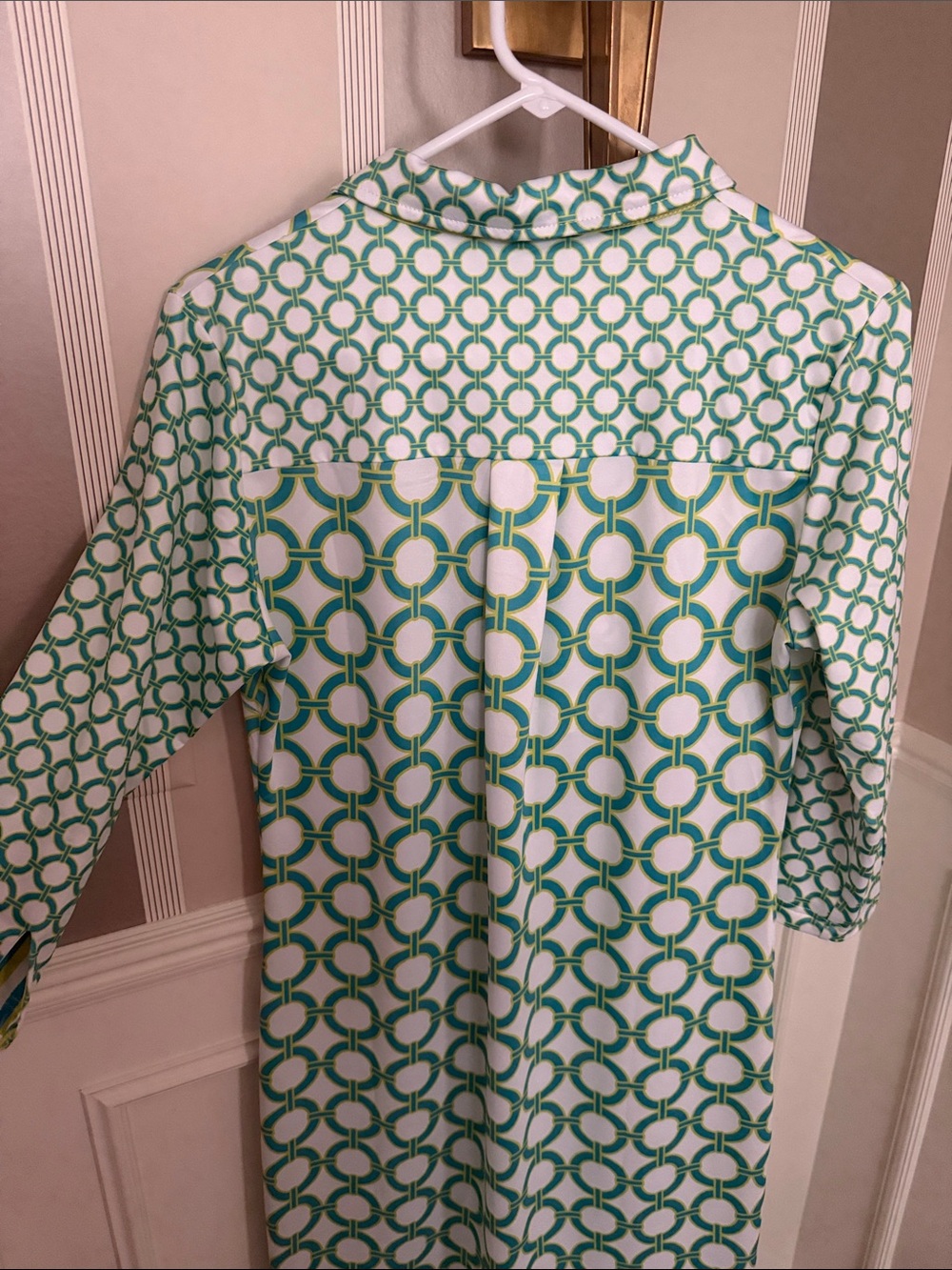 Gretchen Scott Everywhere Dress – Lifesaver Print Green & Blue - Picture 6 of 6
